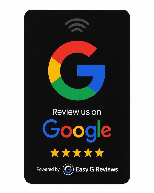 Black NFC review card